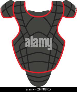 Baseball Chest Protector Icon Stock Vector