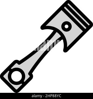 Car Motor Piston Icon Stock Vector