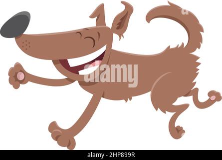 cartoon playful dog animal character Stock Vector