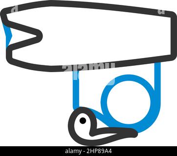 Bike Light Equipment Icon Stock Vector