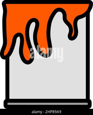 Paint Can Icon Stock Vector