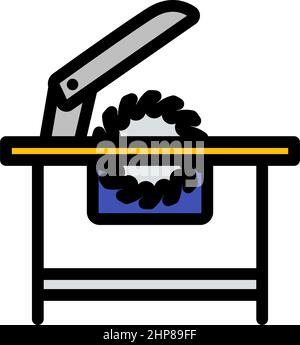 Circular Saw Icon Stock Vector