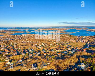 Styrsö, Gothenburg, Sweden: View from above of Styrsö, the biggest and ...