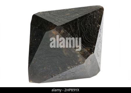 morion quartz from Montejicar, Spain isolated on white background Stock Photo