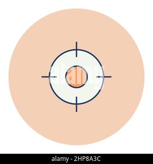 Crosshairs target destination vector icon Stock Vector