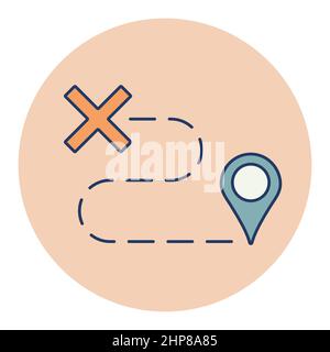 Route vector icon. Navigation sign Stock Vector Image & Art - Alamy
