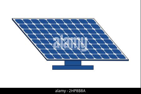 Solar panel, renewable energy, vector illustration Stock Vector
