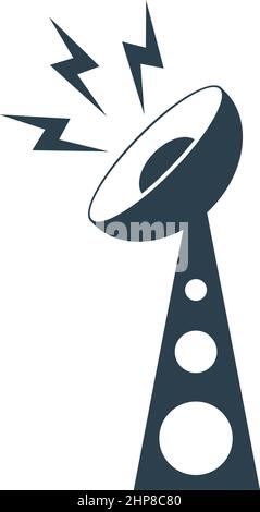 Signal icon flat design template vector Stock Vector