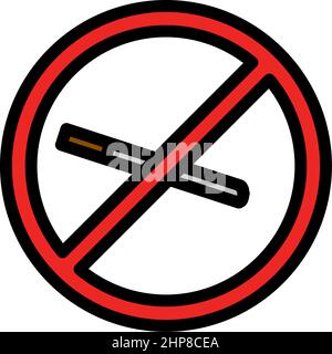 No Smoking Icon Stock Vector