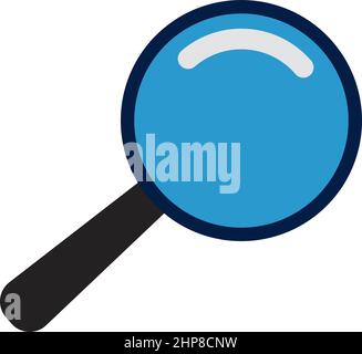 Icon Of Magnifier Stock Vector