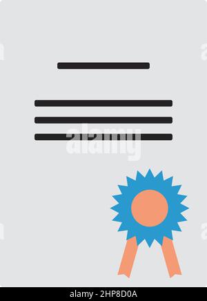 Icon Of Diploma Stock Vector