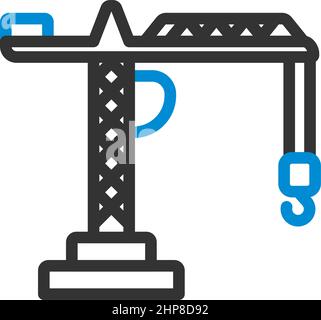 Icon Of Crane Stock Vector