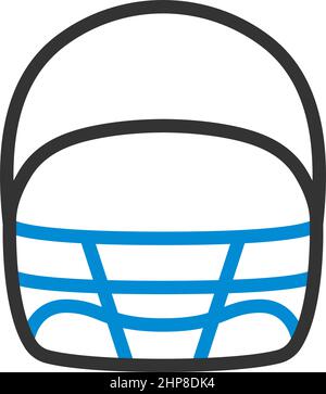 American Football Helmet Icon Stock Vector