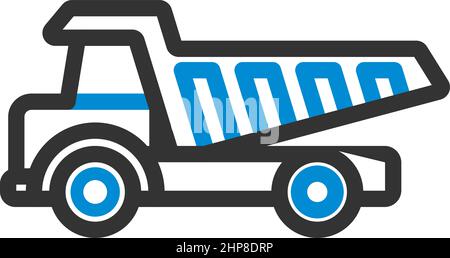 Icon Of Tipper Stock Vector