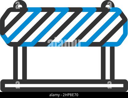 Icon Of Construction Fence Stock Vector