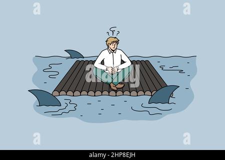 Business risks and danger concept Stock Vector