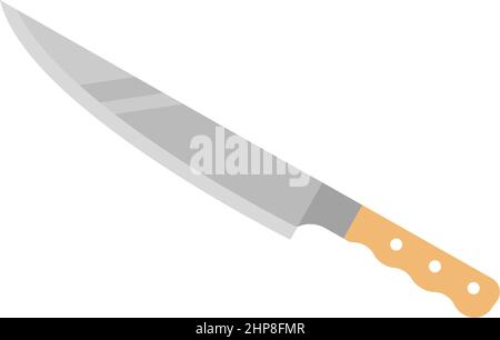 kitchen knife or blade vector icon illustration design template Stock Vector
