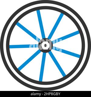 Bike Wheel Icon Stock Vector