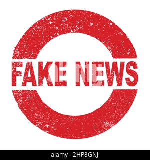 Rubber Ink Stamp With The Text Fake News Stock Vector