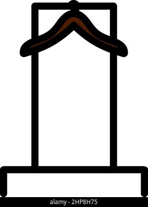 Hanger Rail Icon Stock Vector