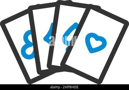 Set Of Four Card Icons Stock Vector