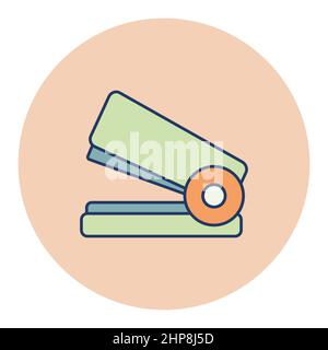 Stapler outline icon. Workspace sign Stock Vector