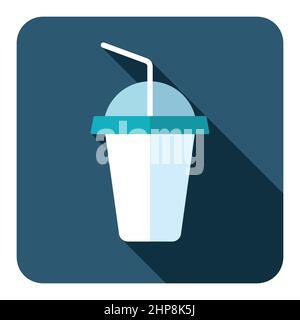 Soft drink vector icon. Fast food sign Stock Vector