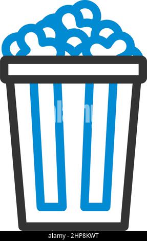 Cinema Popcorn Icon Stock Vector