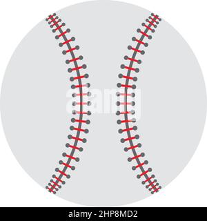 Baseball Ball Icon Stock Vector