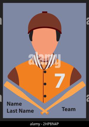 Baseball Card Icon Stock Vector