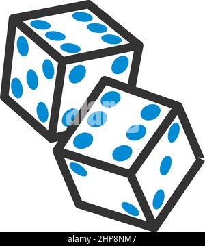 Craps Dice Icon Stock Vector