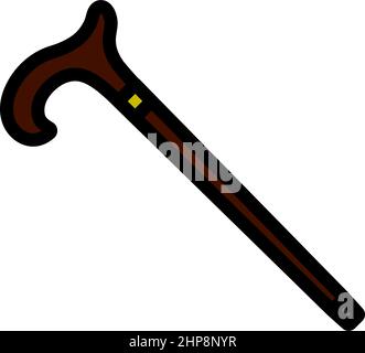 Walking Stick Icon Stock Vector