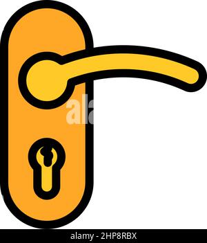 Door Handle Icon Stock Vector