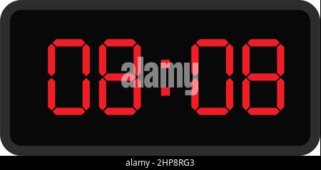 dial digital clock icon vector illustration design Stock Vector