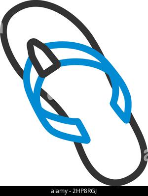 Flip Flop Icon Stock Vector