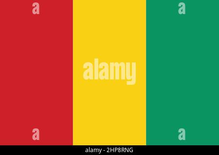 The Flag Of Guinea Stock Vector