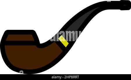 Smoking Pipe Icon Stock Vector