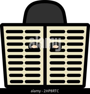 Newspaper Hole Icon Stock Vector