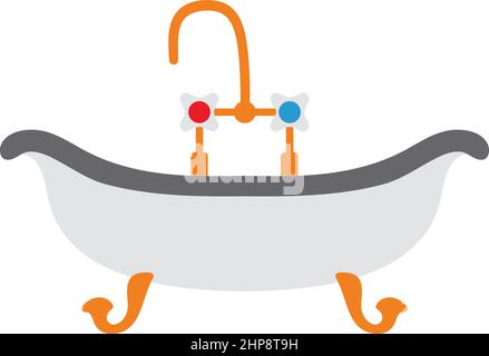 Bathtub Icon Stock Vector