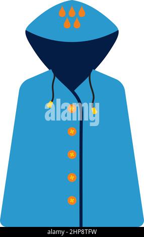 Icon Of Raincoat Stock Vector