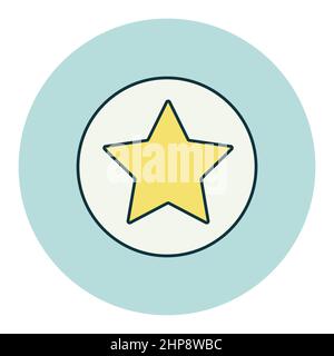 Add to favorites vector icon, star symbol Stock Vector