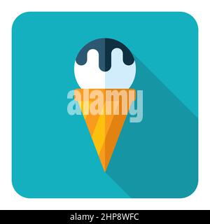 Ice Cream vector icon. Fast food sign Stock Vector