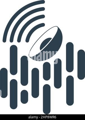 Signal icon flat design template vector Stock Vector