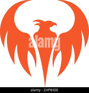 Phoenix logo icon design template vector Stock Vector