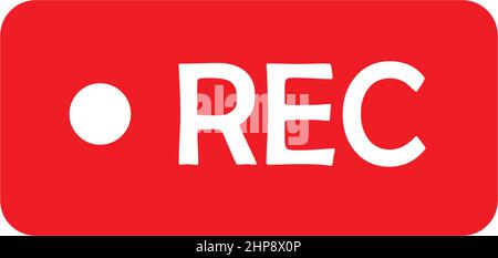 recording icon vector illustration design template Stock Vector