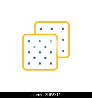 Cookie vector icon. Fast food sign Stock Vector