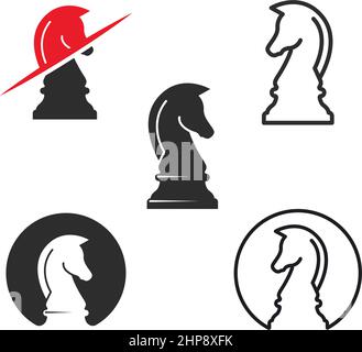 horse knight chess icon vector illustration design Stock Vector