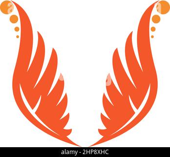 Phoenix logo icon design template vector Stock Vector