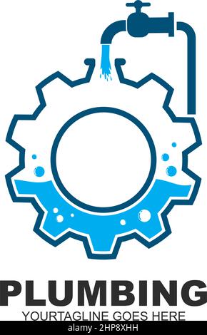 plumbing vector illustration icon Stock Vector