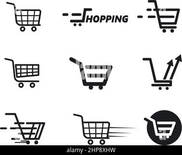 shopping basket icon set  vector illustration design Stock Vector